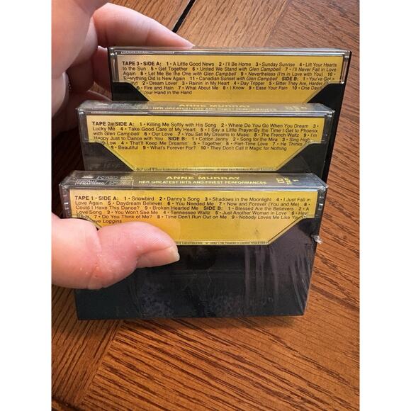 Anne Murray Greatest Hits and Finest Performances Set of 3 Cassette Tapes 1990 - Picture 6 of 6